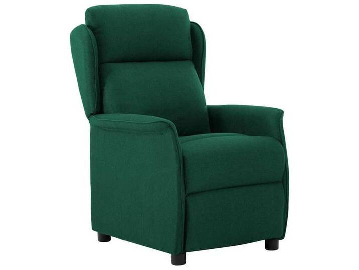 vidaXL Sessel Relaxsessel Dunkelgrün 67.5 x 93.5 x 101.5 cm Stoff (1-St), grün, Dunkelgrün von vidaXL