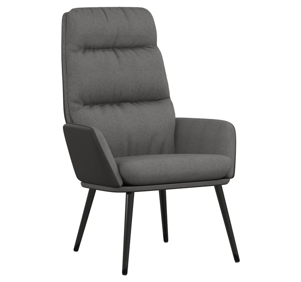 vidaXL Sessel Relaxsessel Hellgrau Stoff (1-St) von vidaXL