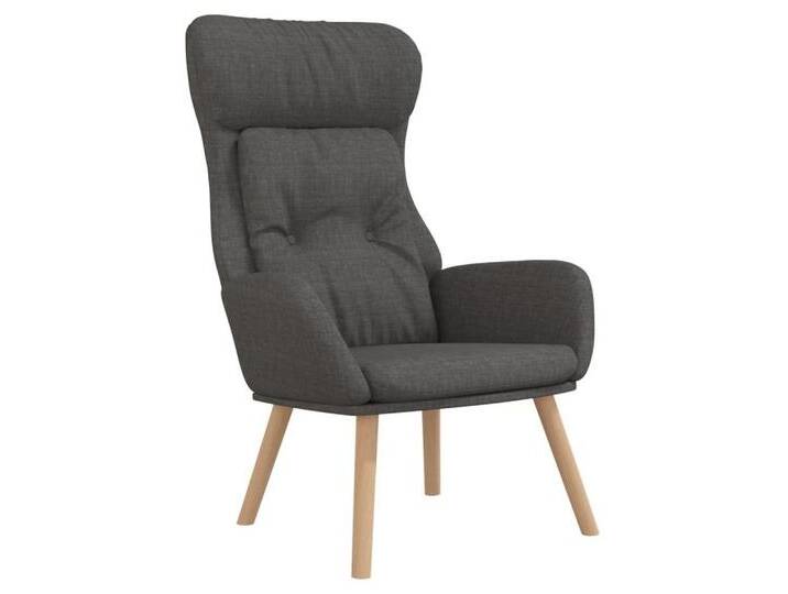 vidaXL Sessel Relaxsessel Relaxstuhl Loungesessel Sessel Polsterstuhl Dunkelgrau Sto, grau von vidaXL