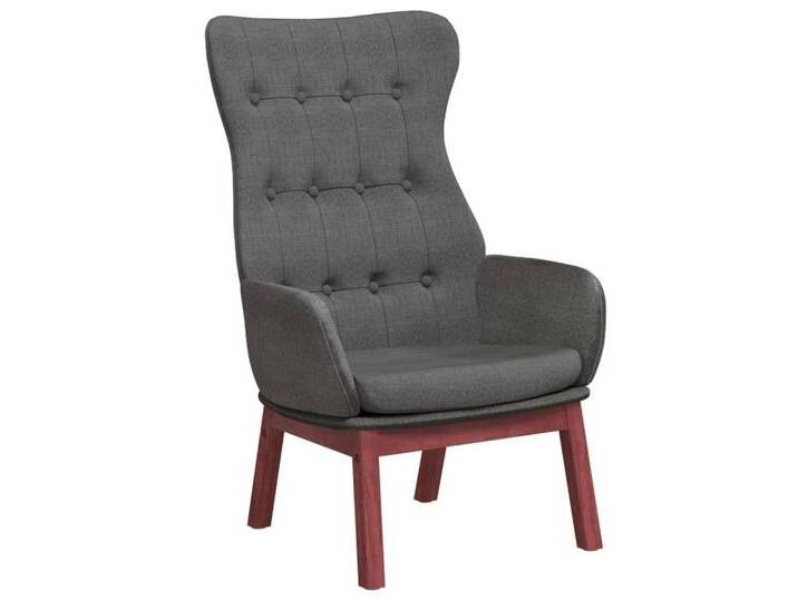 vidaXL Sessel Relaxsessel Relaxstuhl Loungesessel Sessel Polsterstuhl dunkelgrau Sto, grau von vidaXL
