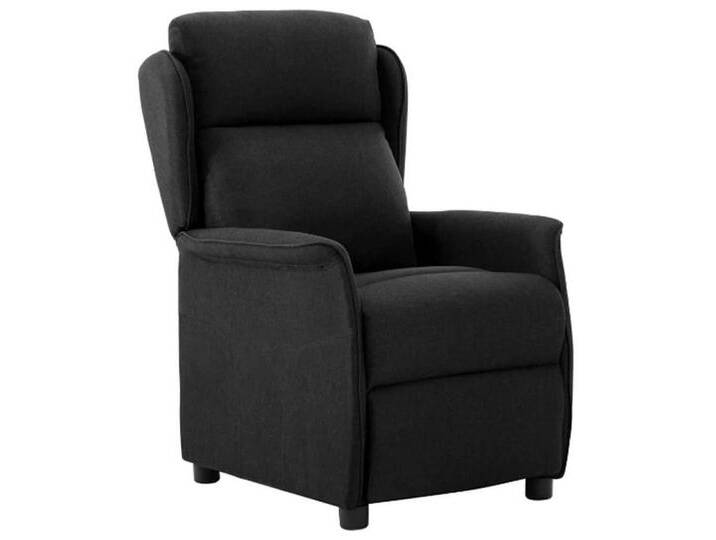 vidaXL Sessel Relaxsessel Schwarz 67.5 x 93.5 x 101.5 cm Stoff (1-St), schwarz, Schwarz von vidaXL
