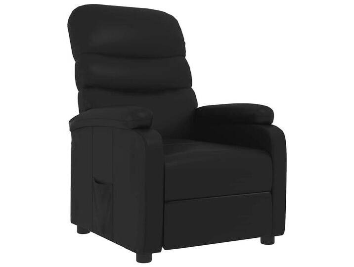 vidaXL Sessel Relaxsessel Schwarz Kunstleder (1-St), schwarz, Schwarz von vidaXL