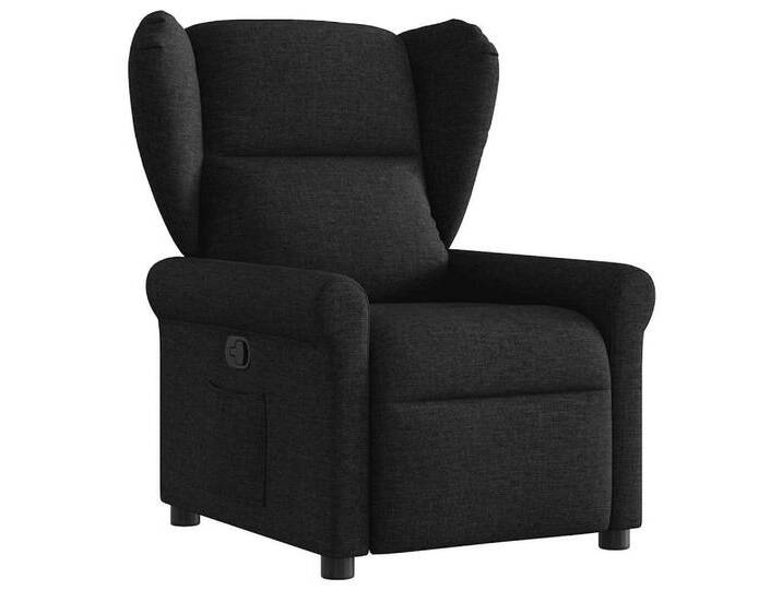vidaXL Sessel Relaxsessel Schwarz Stoff (1-St), schwarz, Manuelles Neigesystem, Schwarz von vidaXL