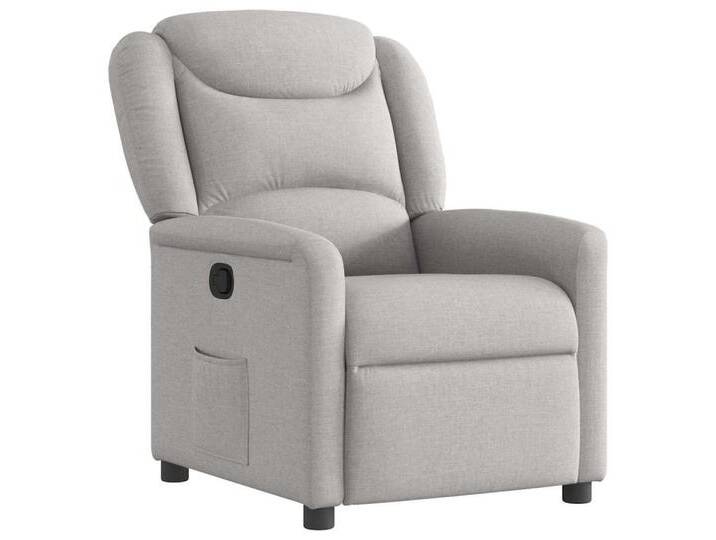 vidaXL Sessel Relaxsessel Wolkengrau Stoff (1-St), grau, Manuelles Neigesystem, Wolkengrau von vidaXL