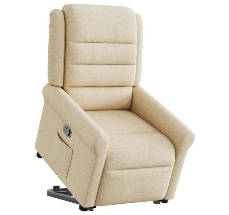 vidaXL Sessel Relaxsessel mit Aufstehhilfe Creme Stoff (1-St) von vidaXL