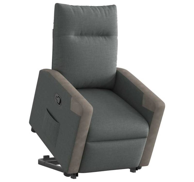 vidaXL Sessel Relaxsessel mit Aufstehhilfe Dunkelgrau Stoff (1-St) von vidaXL