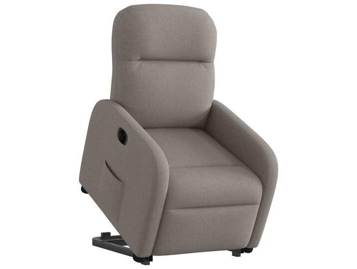 vidaXL Sessel Relaxsessel mit Aufstehhilfe Elektrisch Taupe Stoff (1-St), Electric push back, Taupe von vidaXL