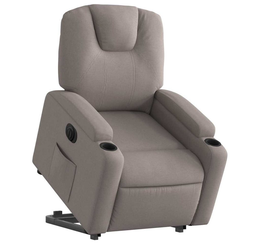 vidaXL Sessel Relaxsessel mit Aufstehhilfe Elektrisch Taupe Stoff (1-St) von vidaXL