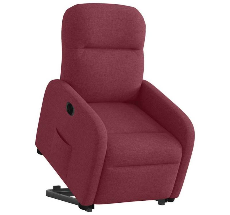 vidaXL Sessel Relaxsessel mit Aufstehhilfe Elektrisch Weinrot Stoff (1-St) von vidaXL
