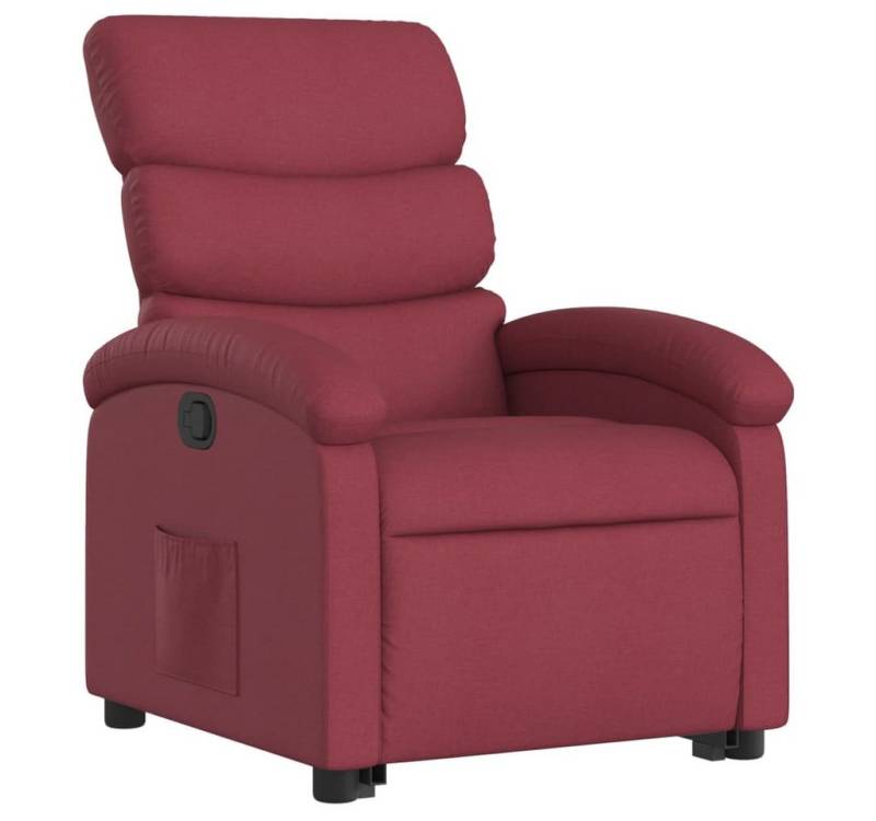 vidaXL Sessel Relaxsessel mit Aufstehhilfe Weinrot Stoff (1-St) von vidaXL