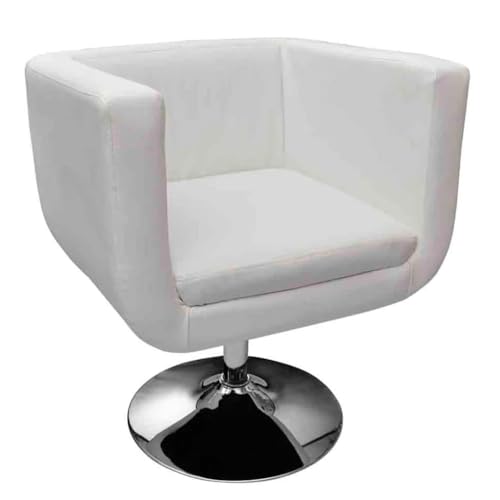 vidaXL Sessel Weiß Clubsessel Barhocker Drehstuhl Cocktailsessel Loungesessel von vidaXL