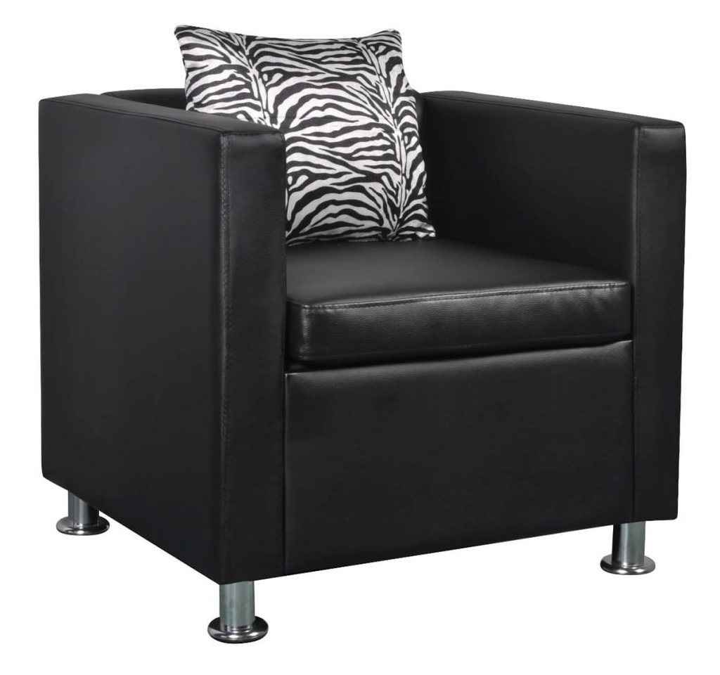 vidaXL Sessel Würfelsessel Schwarz Kunstleder vidaXL Sessel Würfelsessel Schwarz Kunstleder von vidaXL