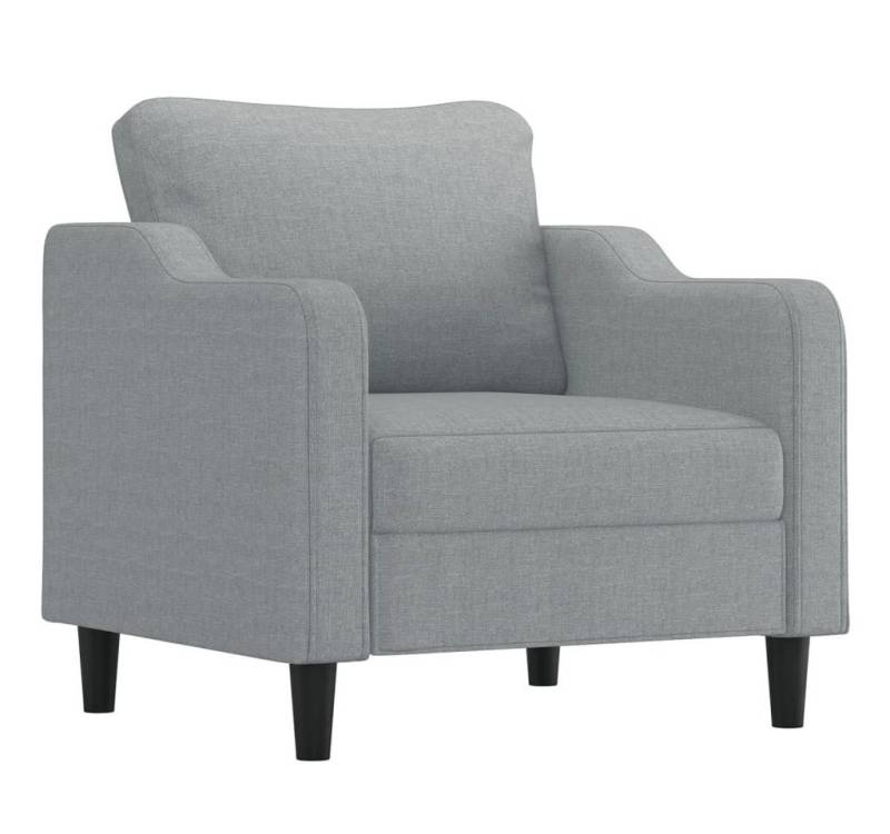 vidaXL Sessel, Loungesessel Hellgrau 60 cm Stoff von vidaXL