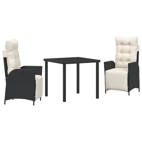 vidaXL 5-teiliges Garten-Esszimmer-Set, Beige, Poly-Rattan von vidaXL