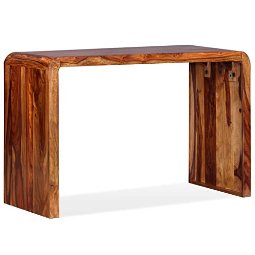 vidaXL Sheesham-Holz Massiv Sideboard Schreibtisch Handgefertigt Vintage-Stil Konsolentisch Konsole Ablagetisch Wandtisch Computertisch Braun von vidaXL