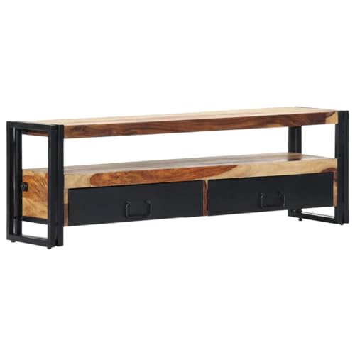 vidaXL Sheesham-Holz Massiv TV Schrank Tisch Board Möbel Fernsehschrank Fernsehtisch Lowboard Sideboard HiFi-Schrank 120x30x40cm Palisander von vidaXL