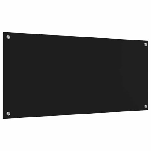 vidaXL Sicherheitsglas Küchenrückwand 110 x 50 cm Schwarz Innen Hitzebeständig Glatte Oberfläche Haltbares Modernes Design Wandpaneel Dekor Schutz Zubehör Zeitgenössische Veredelung Rechteckig vidaXL Sicherheitsglas Küchenrückwand 110 x 50 cm Schwarz Innen Hitzebeständig Glatte Oberfläche Haltbares Modernes Design Wandpaneel Dekor Schutz Zubehör Zeitgenössische Veredelung Rechteckig von vidaXL