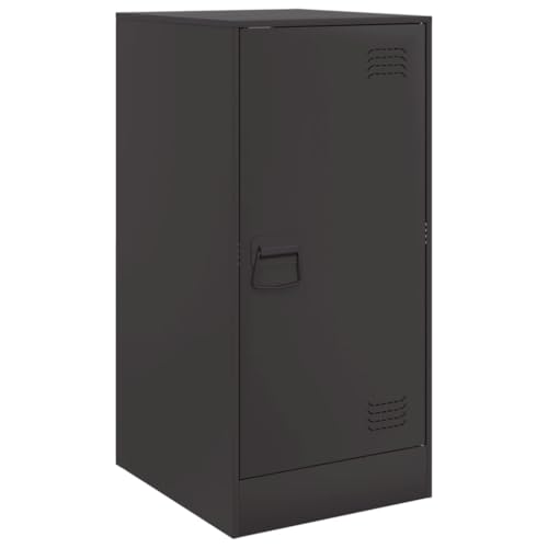 vidaXL Sideboard, Kommode Anrichte für Wohnzimmer, Metallschrank Schrank mit Stauraum, Highboard Beistellschrank Mehrzweckschrank, Schwarz Stahl vidaXL Sideboard, Kommode Anrichte für Wohnzimmer, Metallschrank Schrank mit Stauraum, Highboard Beistellschrank Mehrzweckschrank, Schwarz Stahl von vidaXL