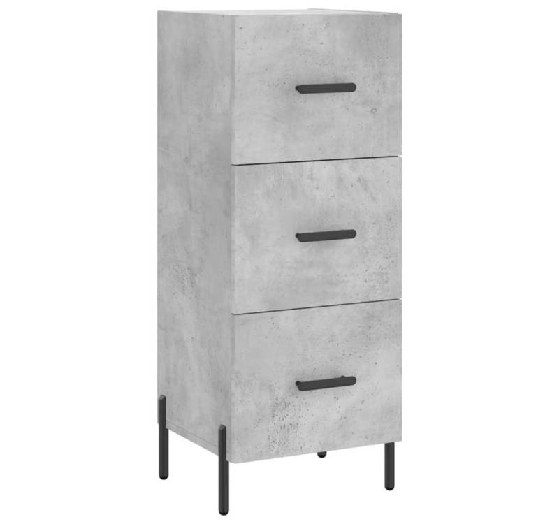vidaXL Sideboard, Kommode Betongrau 34,5x34x90 cm Holzwerkstoff von vidaXL