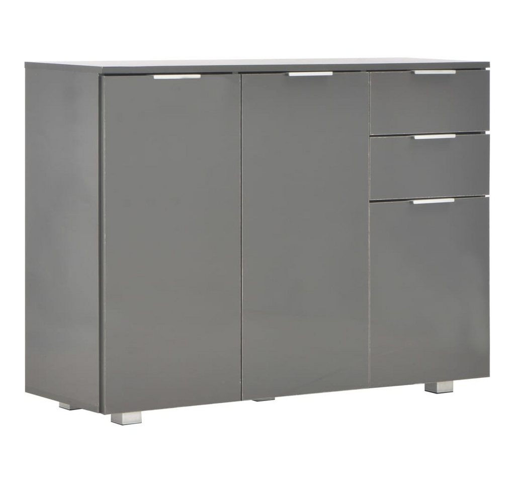 vidaXL Sideboard, Kommode Hochglanz-Grau 107x35x80,5 cm vidaXL Sideboard, Kommode Hochglanz-Grau 107x35x80,5 cm von vidaXL