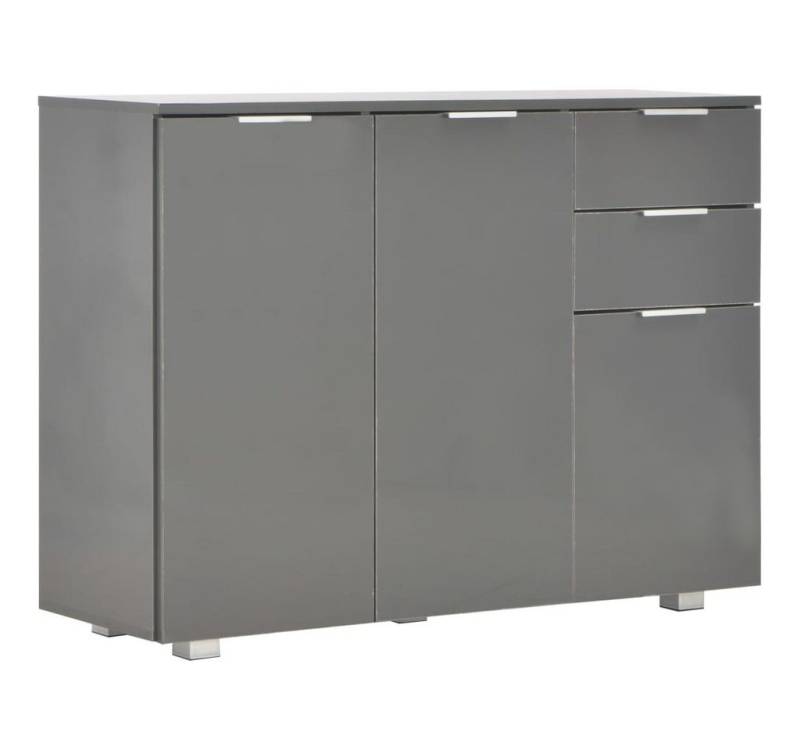 vidaXL Sideboard, Kommode Hochglanz-Grau 107x35x80,5 cm vidaXL Sideboard, Kommode Hochglanz-Grau 107x35x80,5 cm von vidaXL