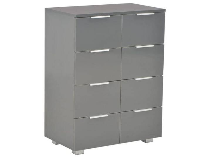 vidaXL Sideboard, Kommode Hochglanz-Grau 60x35x80 cm Holzwerkstoff vidaXL Sideboard, Kommode Hochglanz-Grau 60x35x80 cm Holzwerkstoff von vidaXL