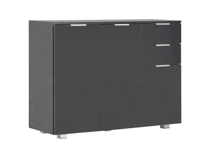 vidaXL Sideboard, Kommode Hochglanz-Schwarz 107x35x80,5 cm vidaXL Sideboard, Kommode Hochglanz-Schwarz 107x35x80,5 cm von vidaXL