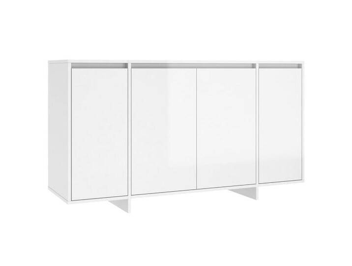 vidaXL Sideboard, Kommode Hochglanz-Weiß 135x41x75 cm Holzwerkstoff von vidaXL