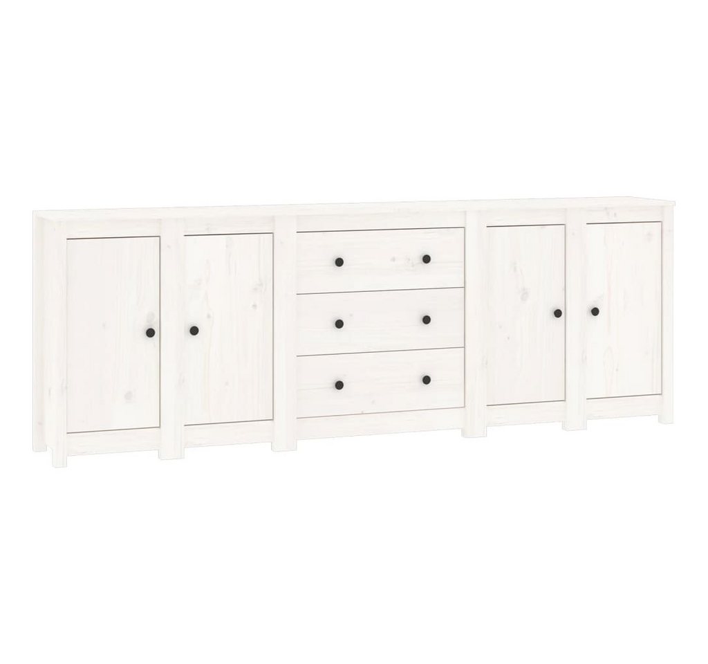 vidaXL Sideboard, Kommode Weiß 230x35x80 cm Massivholz Kiefer vidaXL Sideboard, Kommode Weiß 230x35x80 cm Massivholz Kiefer von vidaXL