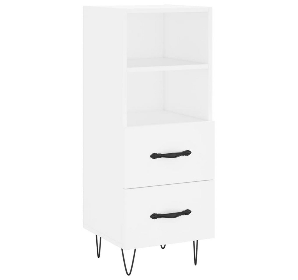 vidaXL Sideboard, Kommode Weiß 34,5x34x90 cm Holzwerkstoff von vidaXL