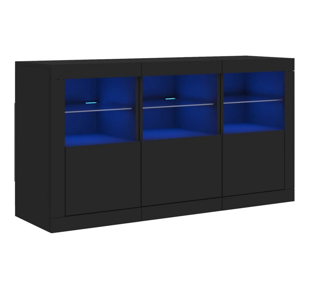vidaXL Sideboard, Kommode mit LED-Leuchten Schwarz 123x37x67 cm vidaXL Sideboard, Kommode mit LED-Leuchten Schwarz 123x37x67 cm von vidaXL