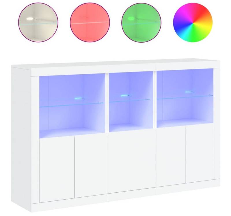 vidaXL Sideboard, Kommode mit LED-Leuchten Weiß 162x37x100 cm vidaXL Sideboard, Kommode mit LED-Leuchten Weiß 162x37x100 cm von vidaXL