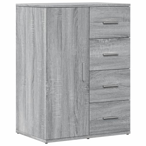 vidaXL Sideboard, Kommode mit Stauraum, Beistellschrank für Wohnzimmer Küche Flur, Anrichte Schrank Highboard, Modern, Grau Sonoma-Eiche Holzwerkstoff vidaXL Sideboard, Kommode mit Stauraum, Beistellschrank für Wohnzimmer Küche Flur, Anrichte Schrank Highboard, Modern, Grau Sonoma-Eiche Holzwerkstoff von vidaXL