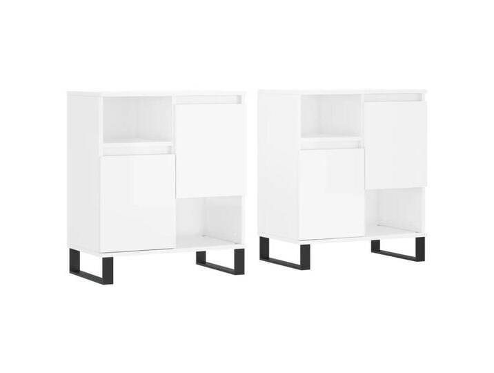 vidaXL Sideboard, Kommoden 2 Stk. Hochglanz-Weiß Holzwerkstoff vidaXL Sideboard, Kommoden 2 Stk. Hochglanz-Weiß Holzwerkstoff von vidaXL