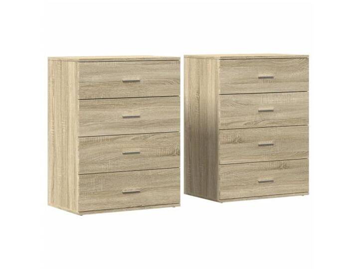 vidaXL Sideboard, Kommoden 2 Stk. Sonoma-Eiche 60x39x80 cm Holzwerkstoff vidaXL Sideboard, Kommoden 2 Stk. Sonoma-Eiche 60x39x80 cm Holzwerkstoff von vidaXL