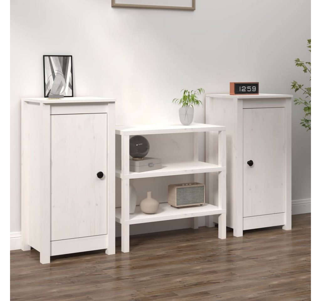 vidaXL Sideboard, Kommoden 2 Stk. Weiß 40x35x80 cm Massivholz Kiefer vidaXL Sideboard, Kommoden 2 Stk. Weiß 40x35x80 cm Massivholz Kiefer von vidaXL