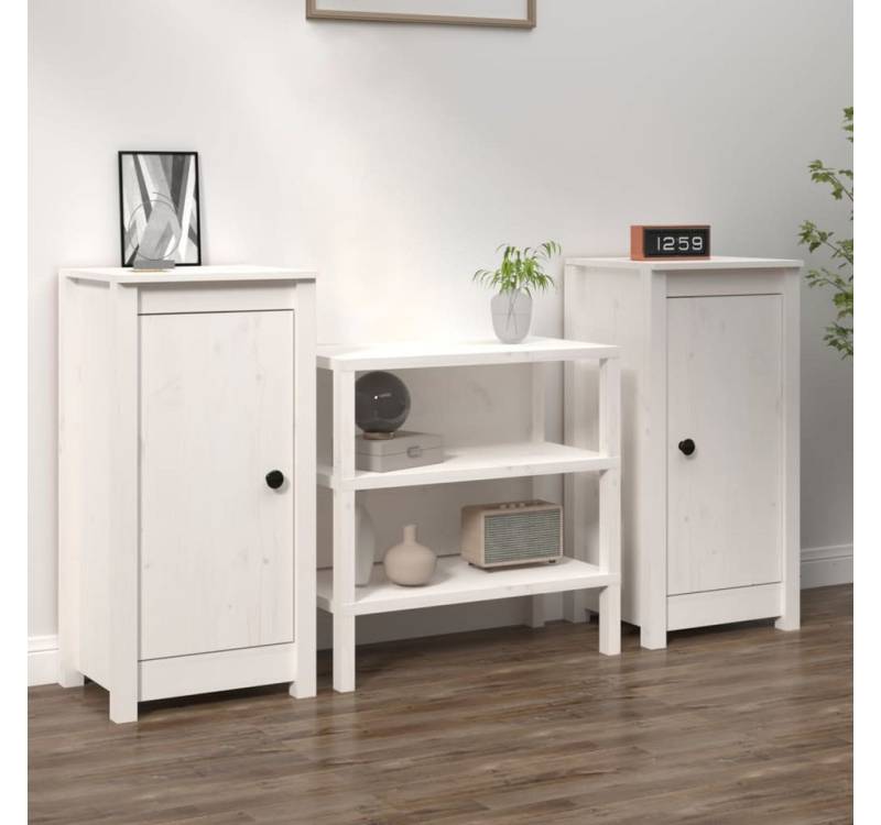 vidaXL Sideboard, Kommoden 2 Stk. Weiß 40x35x80 cm Massivholz Kiefer vidaXL Sideboard, Kommoden 2 Stk. Weiß 40x35x80 cm Massivholz Kiefer von vidaXL