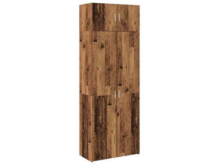 vidaXL Sideboard Badschrank Altholz 80 x 42,5 x 225 cm Holzwerkstoff (1 St), Engineered wood, Altholz von vidaXL