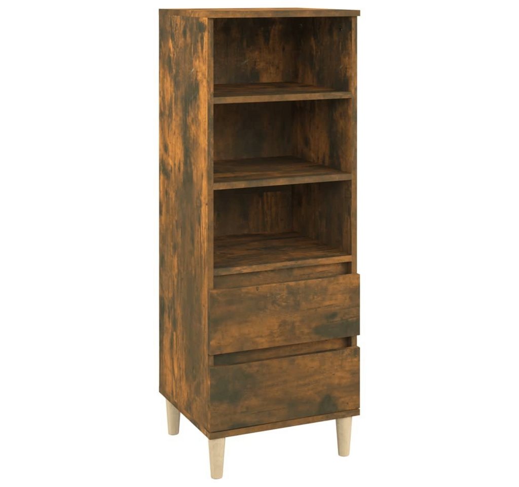 vidaXL Sideboard Highboard Räuchereiche 40x36x110 cm Holzwerkstoff (1 St) von vidaXL