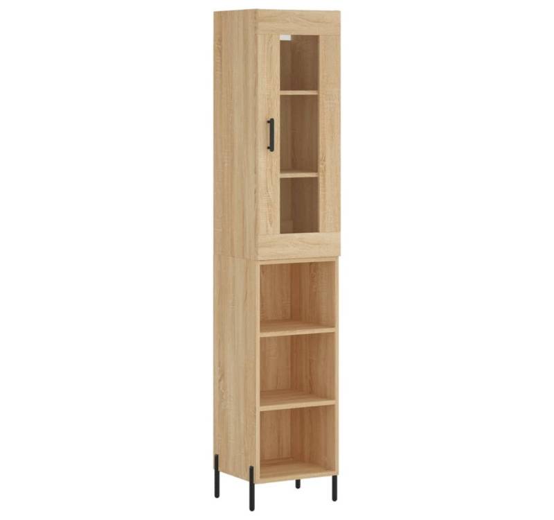 vidaXL Highboard Highboard Sonoma-Eiche 34,5x34x180 cm Holzwerkstoff (1 St) von vidaXL
