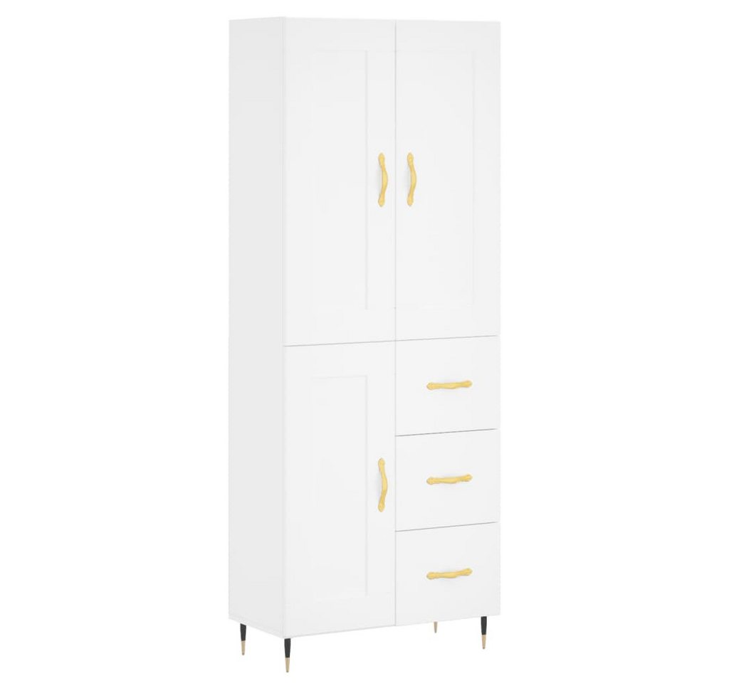 vidaXL Sideboard Highboard Weiß 69,5x34x180 cm Holzwerkstoff (1 St) von vidaXL