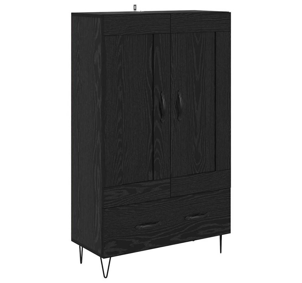vidaXL Sideboard Hochboard Schwarz Eichen-Optik 69,5 x 31 x 115 cm Holzwerkstoff (1 St) von vidaXL