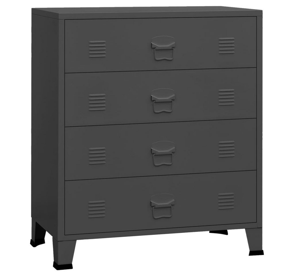 vidaXL Sideboard Industrial Kommode mit Schubladen Anthrazit 78x40x93 cm Metall vidaXL Sideboard Industrial Kommode mit Schubladen Anthrazit 78x40x93 cm Metall von vidaXL