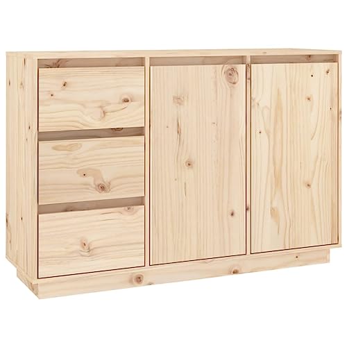 vidaXL Sideboard Kommode Anrichte Mehrzweckschrank Beistellschrank Standschrank Schrank Flurkommode mit Schubladen 111x34x75 cm Massivholz Kiefer vidaXL Sideboard Kommode Anrichte Mehrzweckschrank Beistellschrank Standschrank Schrank Flurkommode mit Schubladen 111x34x75 cm Massivholz Kiefer von vidaXL