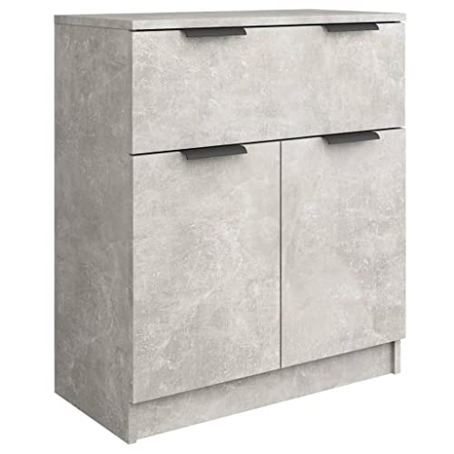 vidaXL Sideboard Kommode Anrichte Schrank Beistellschrank Mehrzweckschrank Standschrank Wohnzimmer Betongrau 60x30x70cm Holzwerkstoff von vidaXL