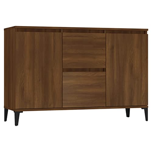 vidaXL Sideboard Kommode Anrichte Schrank Beistellschrank Mehrzweckschrank Standschrank Wohnzimmer Flur Braun Eichen-Optik 102x35x70cm Holzwerkstoff von vidaXL