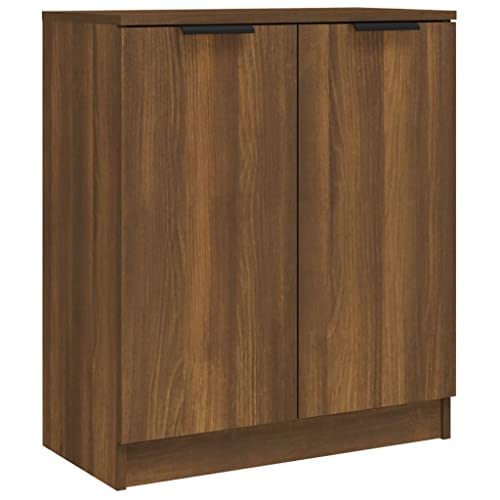 vidaXL Sideboard Kommode Anrichte Schrank Beistellschrank Mehrzweckschrank Standschrank Wohnzimmer Flur Braun Eichen-Optik 60x30x70cm Holzwerkstoff von vidaXL