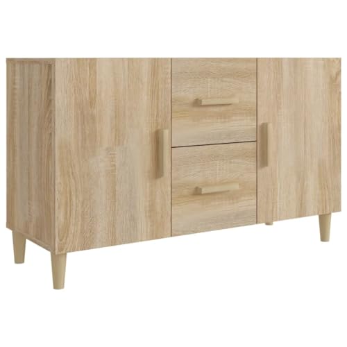 vidaXL Sideboard Kommode Anrichte Schrank Beistellschrank Mehrzweckschrank Standschrank Wohnzimmer Flur Sonoma-Eiche 100x36x60cm Holzwerkstoff von vidaXL