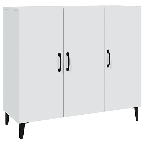 vidaXL Sideboard Kommode Anrichte Schrank Beistellschrank Mehrzweckschrank Standschrank Wohnzimmer Flur Weiß 90x34x80cm Holzwerkstoff vidaXL Sideboard Kommode Anrichte Schrank Beistellschrank Mehrzweckschrank Standschrank Wohnzimmer Flur Weiß 90x34x80cm Holzwerkstoff von vidaXL
