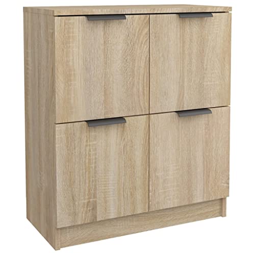 vidaXL Sideboard Kommode Anrichte Schrank Beistellschrank Mehrzweckschrank Standschrank Wohnzimmer Sonoma-Eiche 60x30x70cm Holzwerkstoff von vidaXL